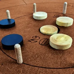 Crokinole le Jeu en bois Canadien fait en France