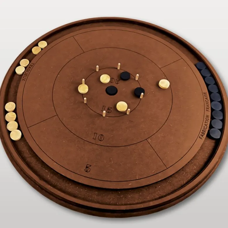 Crokinole le Jeu en bois Canadien fait en France