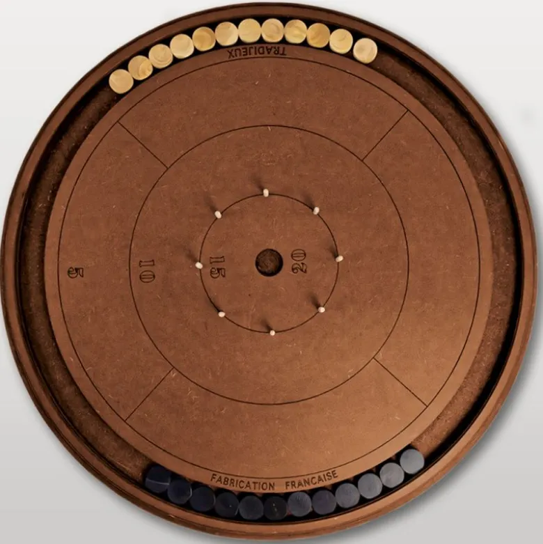 Crokinole le Jeu en bois Canadien fait en France