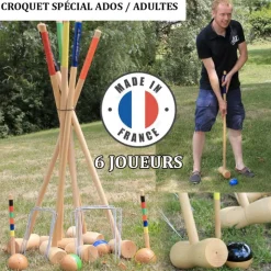 Croquet 6 joueurs adultes Fabrication française
