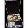 Domino Train Mexicain Double 12 – Coffret Aluminium – 91 Dominos