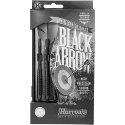 Fléchettes Harrows Black Arrow 18 GK – Pointe Nylon – Lot de 3