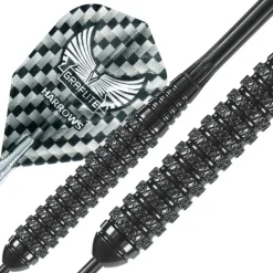 Fléchettes Harrows Black Arrow 23 GK – Pointe Acier – Lot de 3