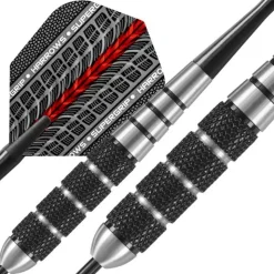 Fléchettes Harrows Black Jack 22 g – Pointe Acier – Lot de 3