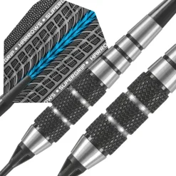 Fléchettes Harrows Black Jack 16 GK – Pointe Nylon – Lot de 3