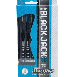 Fléchettes Harrows Black Jack 18 GK – Pointe Nylon – Lot de 3