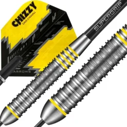 Fléchettes Harrows Chizzy Brass 22 g – Pointe Acier – Lot de 3