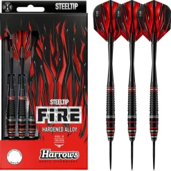 Fléchettes Harrows Fire High Grade Alloy 21 g – Pointe Acier – Lot de 3
