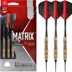 Fléchettes Harrows Matrix 16 GK – Pointe Nylon – Lot de 3