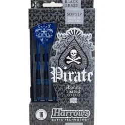 Fléchettes Harrows Pirate Bleu Foncé 16 GK – Pointe Nylon – Lot de 3