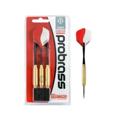Fléchettes Harrows Pro Brass Light – Pointe Acier – Lot de 3