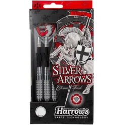 Fléchettes Harrows Silver Arrows 24 g – Pointe Acier – Lot de 3