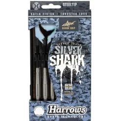 Fléchettes Harrows Silver Shark 23 g – Pointe Acier – Lot de 3