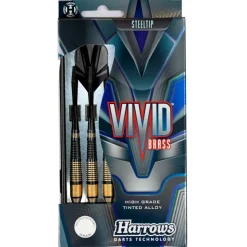 Fléchettes Harrows Vivid Noir 21 g – Pointe Acier – Lot de 3