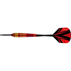 Fléchettes Harrows Vivid Rouge 24 g – Pointe Acier – Lot de 3