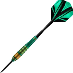 Fléchettes Harrows Vivid Vert 22 g – Pointe Acier – Lot de 3