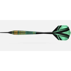 Fléchettes Harrows Vivid Vert 18 GK – Pointe Nylon – Lot de 3