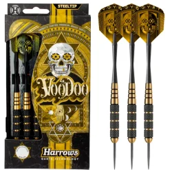 Fléchettes Harrows Voodoo GK 23 g – Pointe Acier – Lot de 3