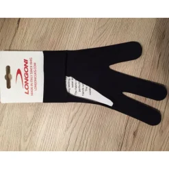 Gant noir Longoni poignet velcro(pour main Gauche)