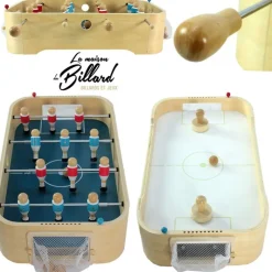 Hockey & Baby-Foot Vilac, le jouet en bois 2 en 1