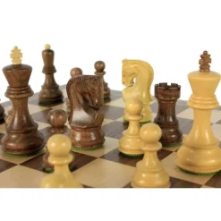 Jeu Échec Zagreb 38 cmAcacia/Buis en bois massif