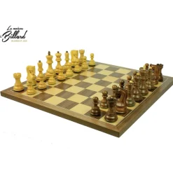 Jeu Échec Zagreb 38 cmAcacia/Buis en bois massif