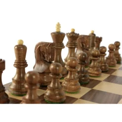 Jeu Échec Zagreb 38 cmAcacia/Buis en bois massif