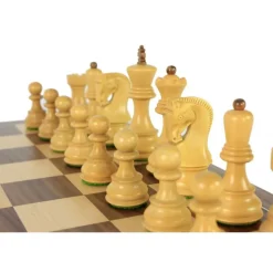 Jeu Échec Zagreb 45 cm Buis/ Acacia en Bois Massif