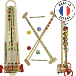 Jeu Croquet Chariot fait en France
