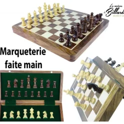 jeu d'échec marqueté. Déco et ludique !
