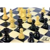 Jeu d’échecs Zagreb – 45 cm – Finition ébène et buis, marqueterie haut de gamme