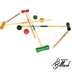 Jeu de croquet en bois pour occuper 4 enfants
