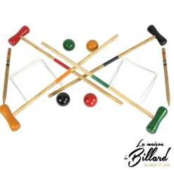 Jeu de croquet en bois pour occuper 4 enfants