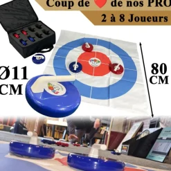 Jeu de curling géant pour animation