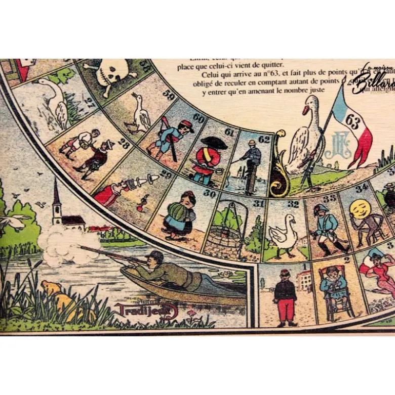 Jeu de l’oie Français en bois : Le jouet de votre enfance