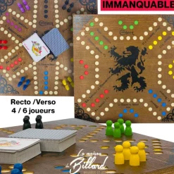Jeu de Tock artisanal 4/6J. Les chevaux avec de la stratégie