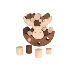 Élan Équilibriste - Jeu d'Adresse en Bois pour Enfants