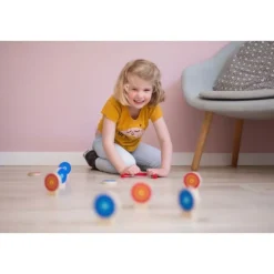 Les cibles de couleur, un jeu de quille pour enfants