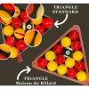 Le Triangle de billard en bois qui serre bien les billes - (Billes 50.8)