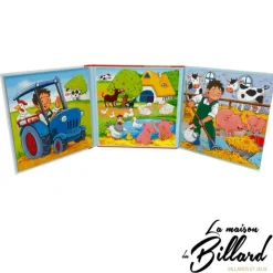 Livre Puzzle La Ferme : l'indispensable pour les tout-petits signé Goki