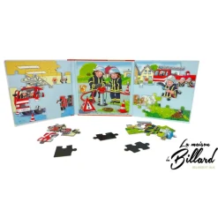 Livre Puzzle pompiers : l'incontournable des puzzles enfant !