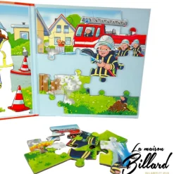 Livre Puzzle pompiers : l'incontournable des puzzles enfant !