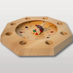 L'Octoroulette, un jouet en bois pour apprendre à compter