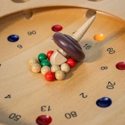 L'Octoroulette, un jouet en bois pour apprendre à compter