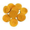 LOT de 12 pions jaunes 30 x 7 mm