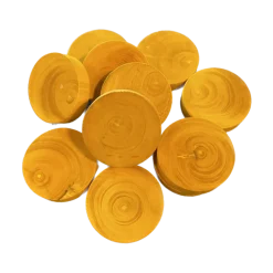 LOT de 12 pions jaunes 30 x 7 mm