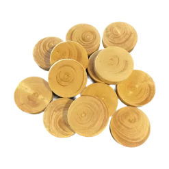LOT de 12 pions naturels 30 x 7 mm