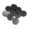 LOT de 12 pions noirs 30 x 7 mm