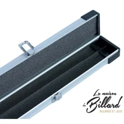 Mallette aluminium renforcée queue billard 3/4