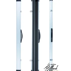Mallette aluminium renforcée queue billard 3/4